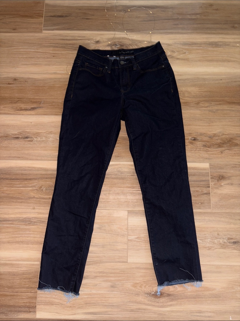 Calvin Klein Jeans Deep Blue Jeans with Frayed Hem ULtimate skinny